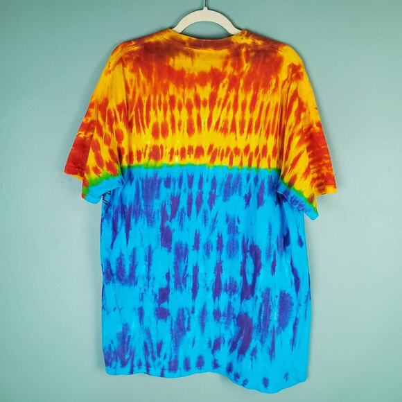 RFBF Dye Works Tie Dyed Tampa Lowry Park Zoo Crew Neck Tee Shirt Size Large - Picture 2 of 5